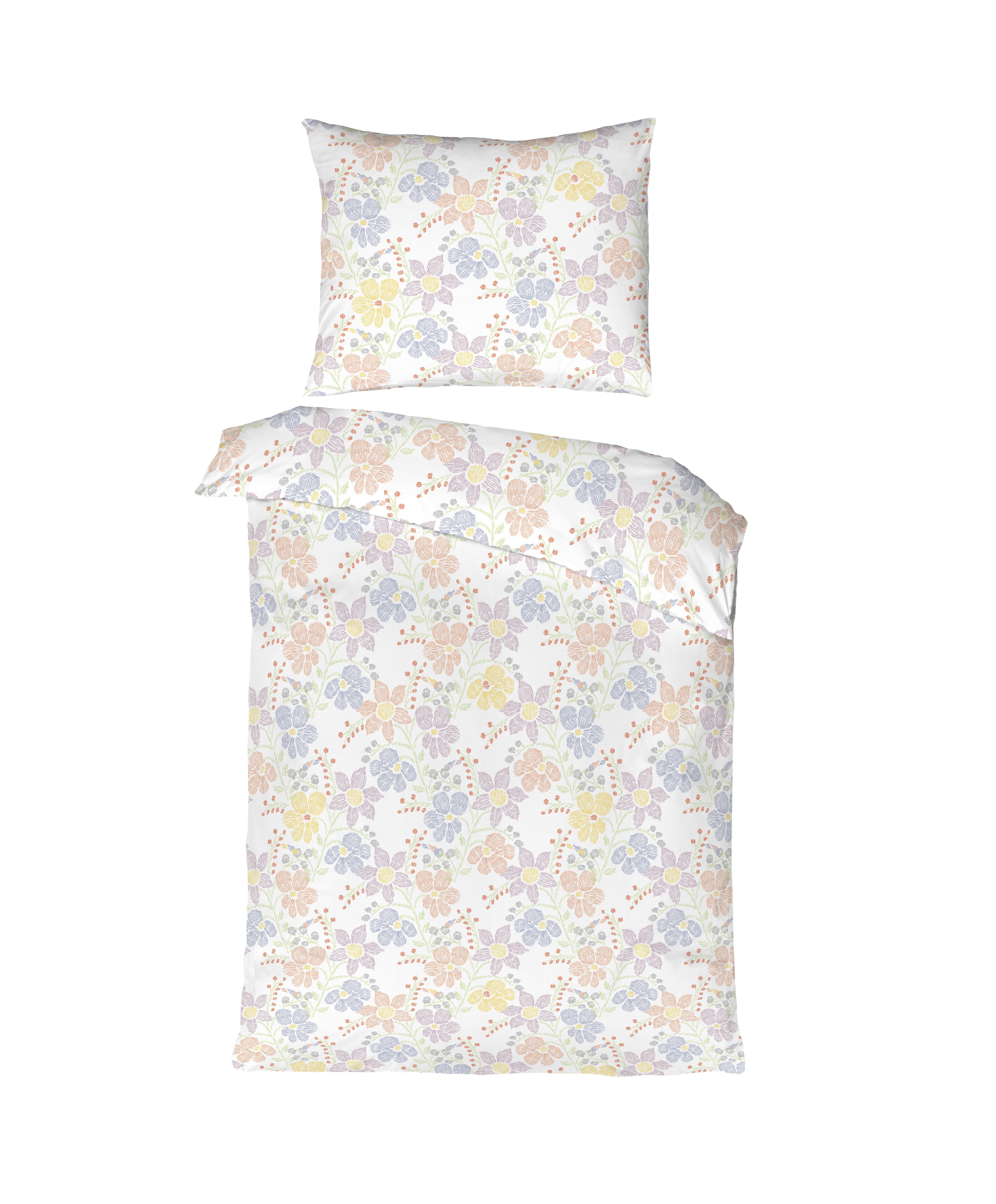 Ágyneműhuzat-garnitúra Clarissa - sárga/pasztellkék, Modern, textil - Luca Bessoni