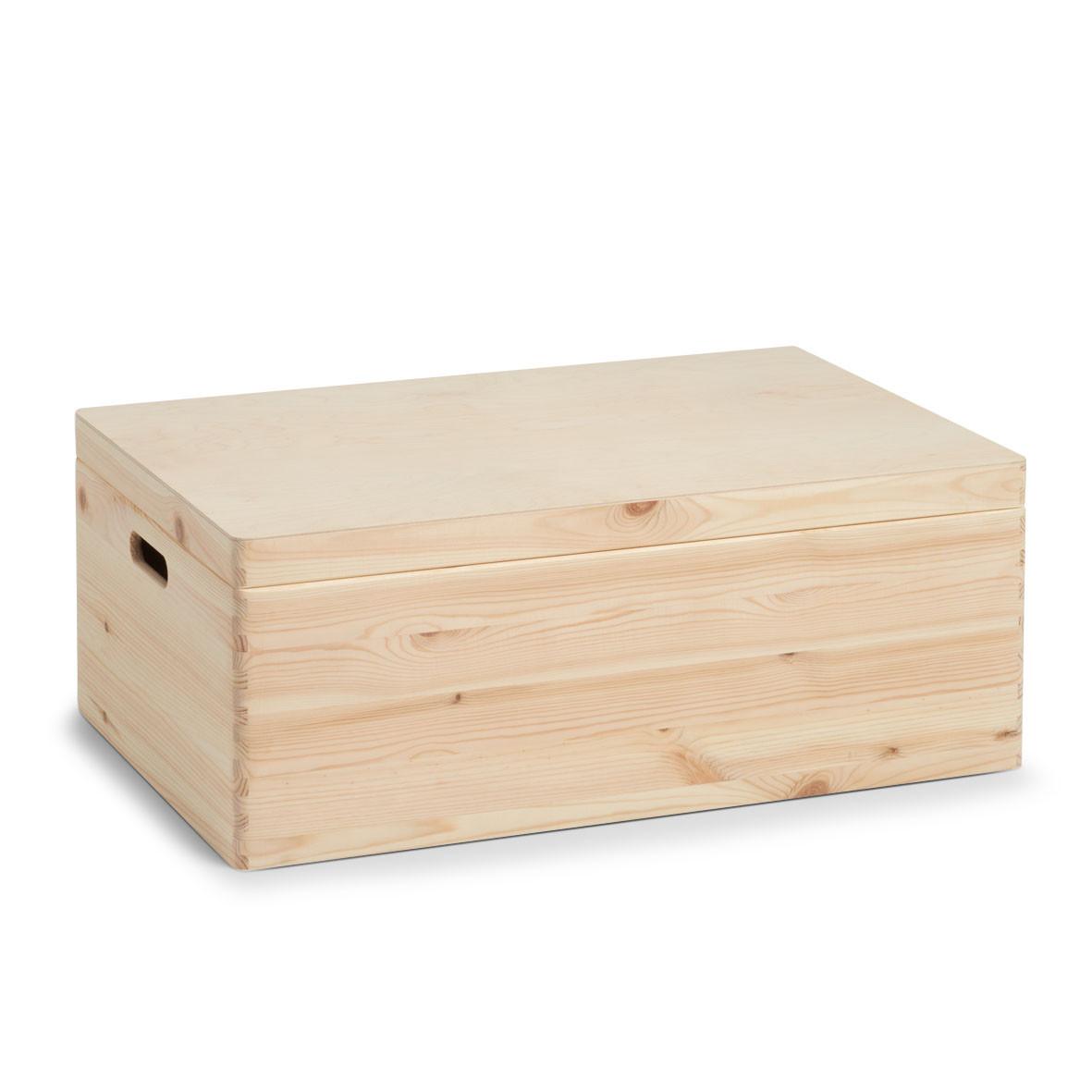 Dekokiste Naturfarben B: 60 Cm - Naturfarben, Basics, Holz (60/40/24cm) - Zeller Present