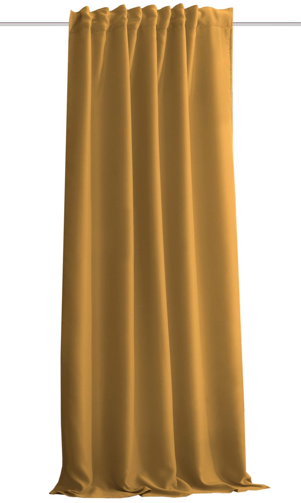 Lärmschutzvorhang Currygelb B: 135 cm - Currygelb, KONVENTIONELL, Textil (135/245cm)