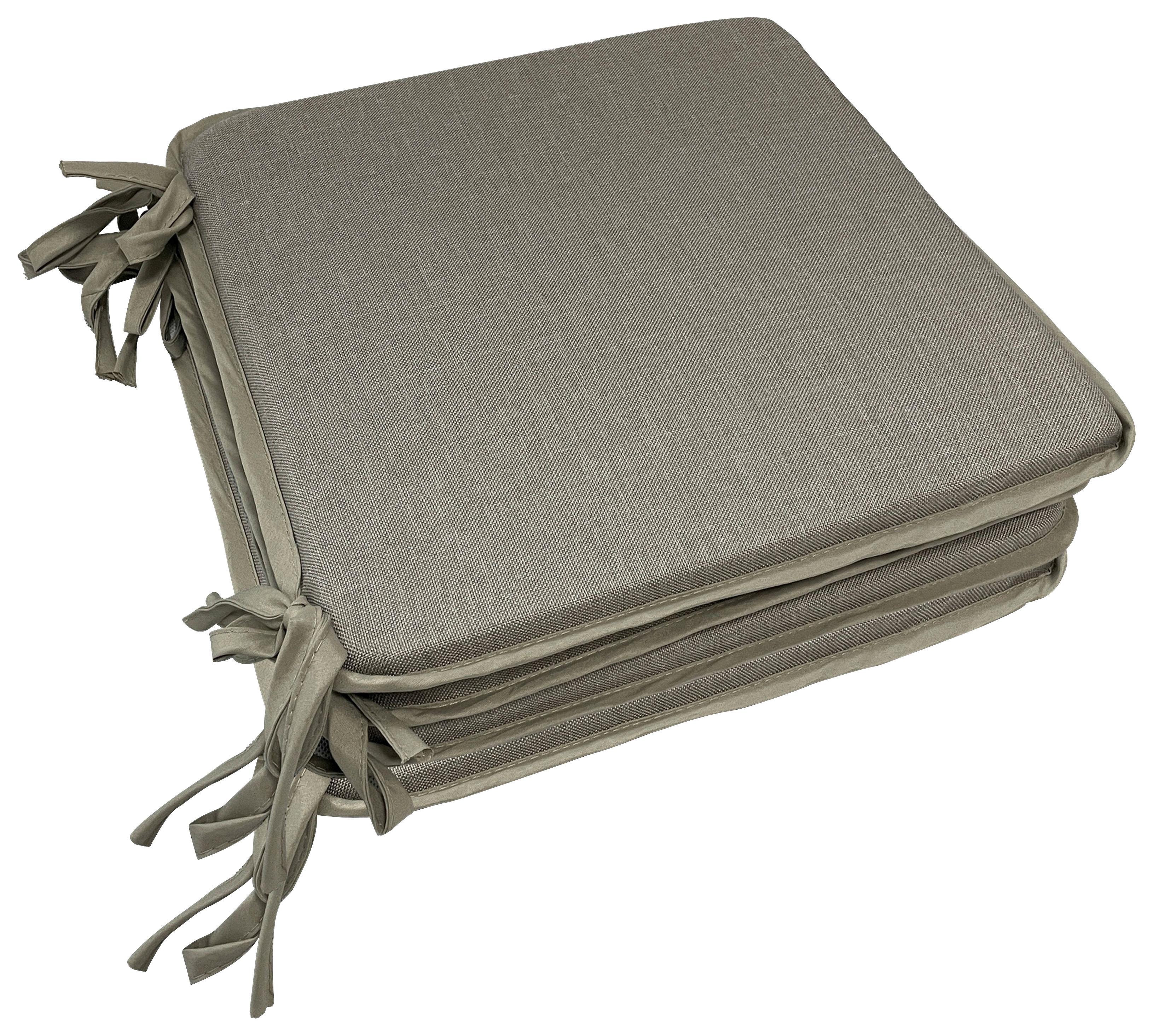 Ülőpárna Xenia Kb. 36/36cm - taupe, Modern, textil (36/36/2cm) - Luca Bessoni