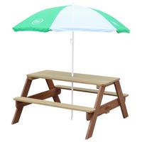 Kinder-Gartenset A031.003.00 - Braun/Weiß, KONVENTIONELL, Holz (97,7/48,7/95cm) - Ambia Garden