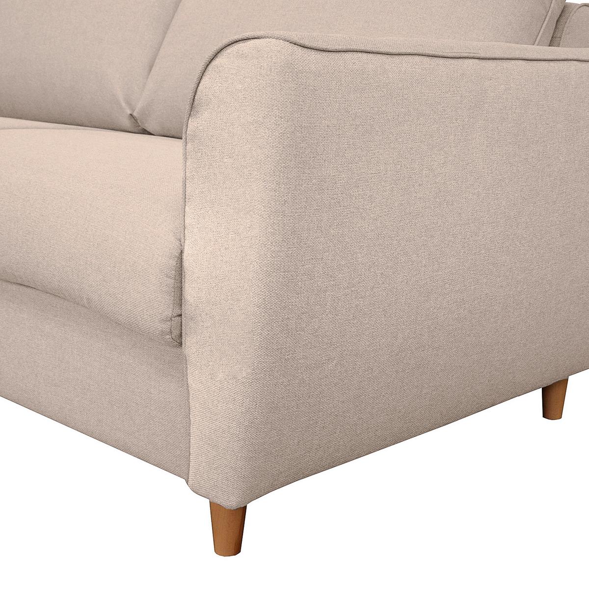 Schlafsofa Winter Rosa B: 195 cm - Buchefarben/Rosa, Design, Textil (195/90/102cm) - Livetastic