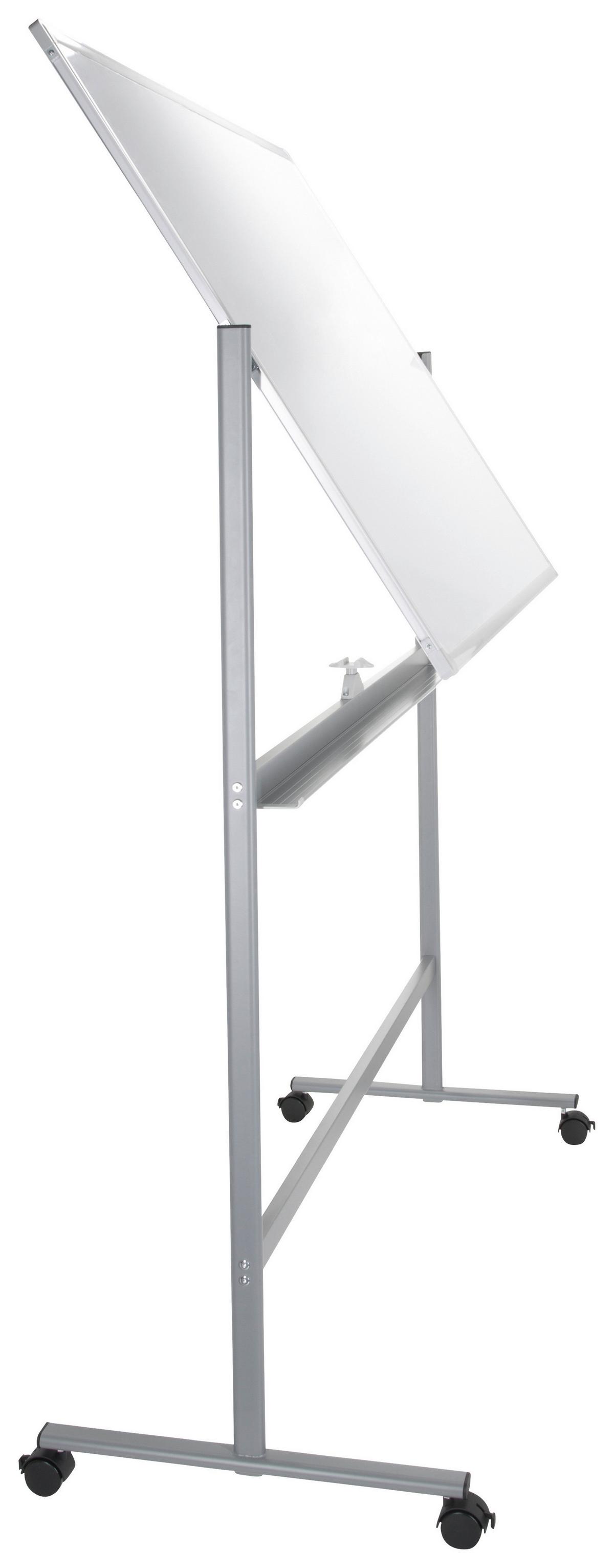 Whiteboard Multiboard I - Silberfarben/Weiß, Basics, Metall (128/187/54cm) - MID.YOU