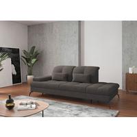 Récamiere Amica E, Graphitfarben B: 231 - Schwarz/Graphitfarben, KONVENTIONELL, Textil (231/90/122cm) - Sit & More