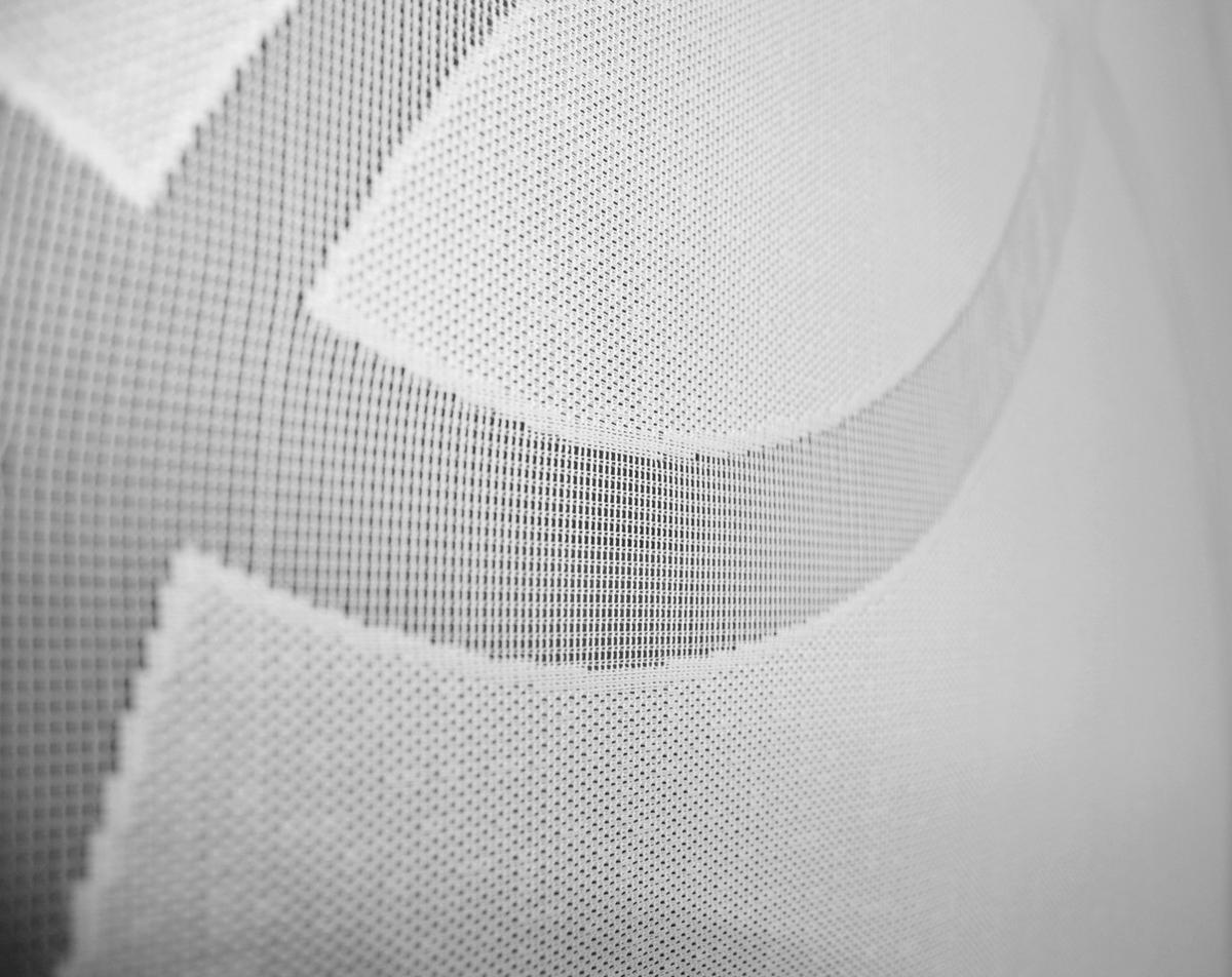 Flächenvorhang Pinale Weiß B: 57 cm - Weiß, Basics, Textil (57/245cm)