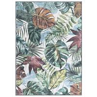 Teppich Blätter Paula 120x170 Cm - Multicolor, ROMANTIK / LANDHAUS, Textil (120/170cm) - James Wood