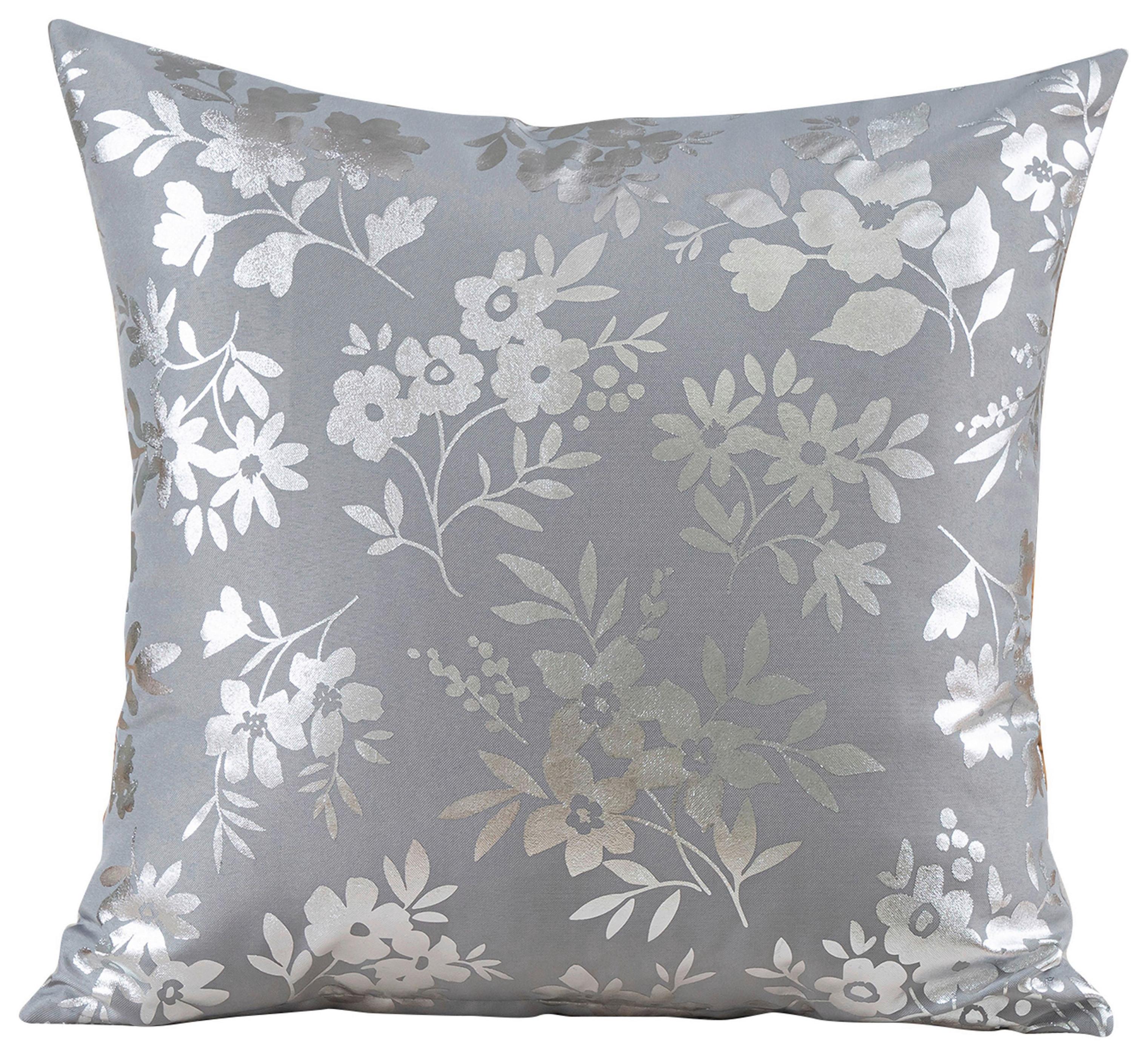 Zierkissen Josefa - Silberfarben, ROMANTIK / LANDHAUS, Textil (45/45cm) - James Wood