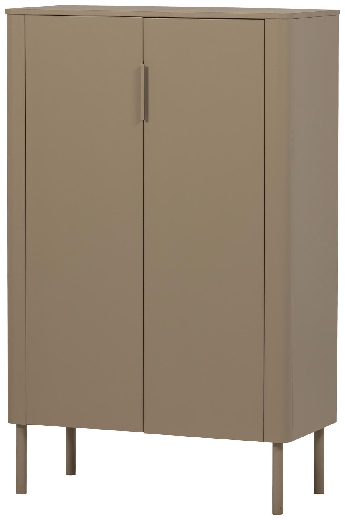 Schuhschrank Gunnar Schlammfarben B: 85 Cm - Schlammfarben/Schwarz, Design, Holz (85/135/39cm) - Livetastic