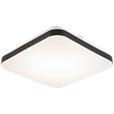 LED-Deckenleuchte Isa - Schwarz/Weiß, MODERN, Kunststoff/Metall (27/27/5cm) - Luca Bessoni
