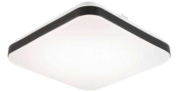 LED-Deckenleuchte Isa - Schwarz/Weiß, MODERN, Kunststoff/Metall (27/27/5cm) - Luca Bessoni
