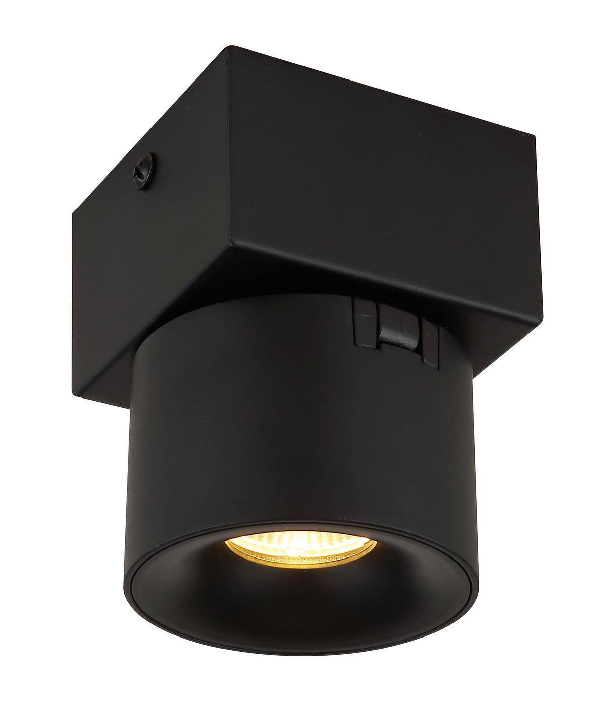 LED-Strahler 56961-1b - Transparent/Schwarz, Design, Kunststoff/Metall (7,2/9,5cm) - Globo