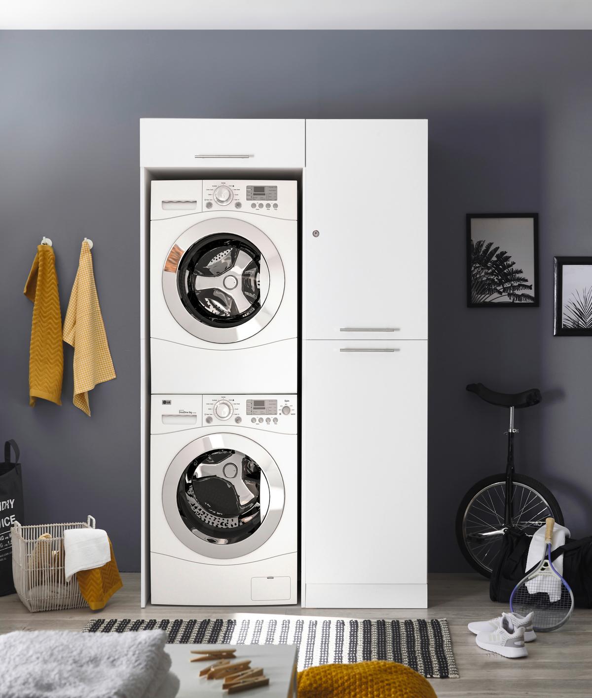 Hauswirtschaftsraum Clara - Weiß, KONVENTIONELL, Holzwerkstoff (117/200/67,6cm) - Respekta