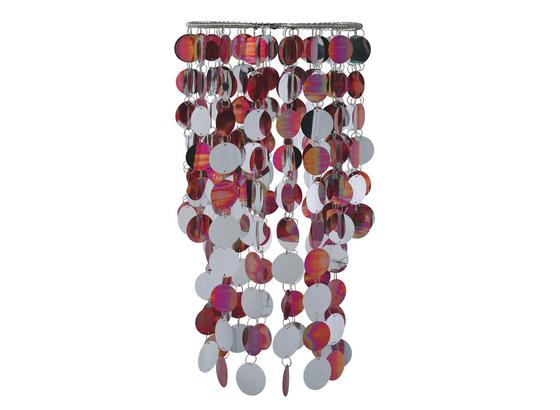 Leuchtenschirm Bianka - Rot/Silberfarben, KONVENTIONELL, Kunststoff/Metall (22/48cm) - Luca Bessoni Leuchtenschirm Bianka - Rot/Silberfarben, KONVENTIONELL, Kunststoff/Metall (22/48cm) - Luca Bessoni
