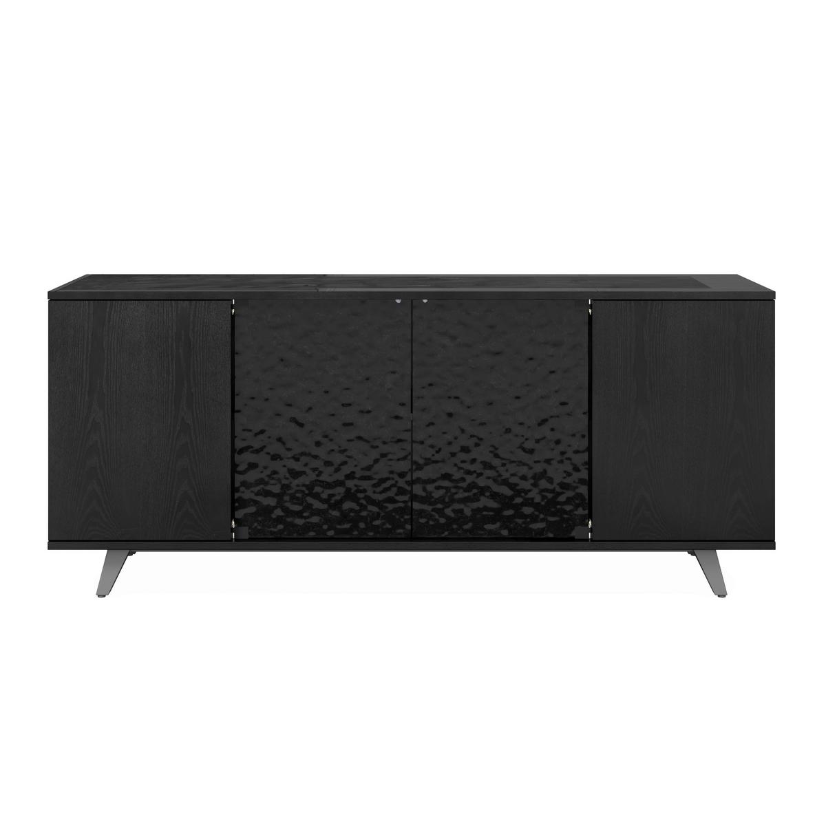 Široká komoda Zelia, š: 180 cm, čierna - černá, Moderní, kov/dřevo (180/77/45cm) - Bessagi Home
