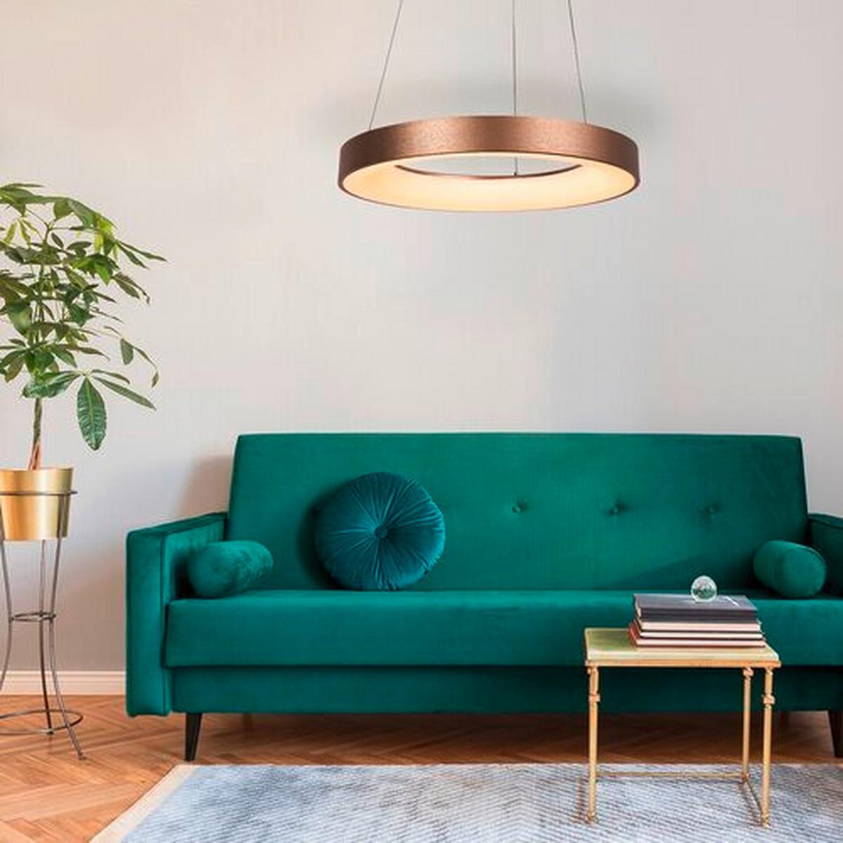 ZÁVESNÉ SVIETIDLO CARMELLA - zlatá, Design, plast (80/120cm) - Rabalux
