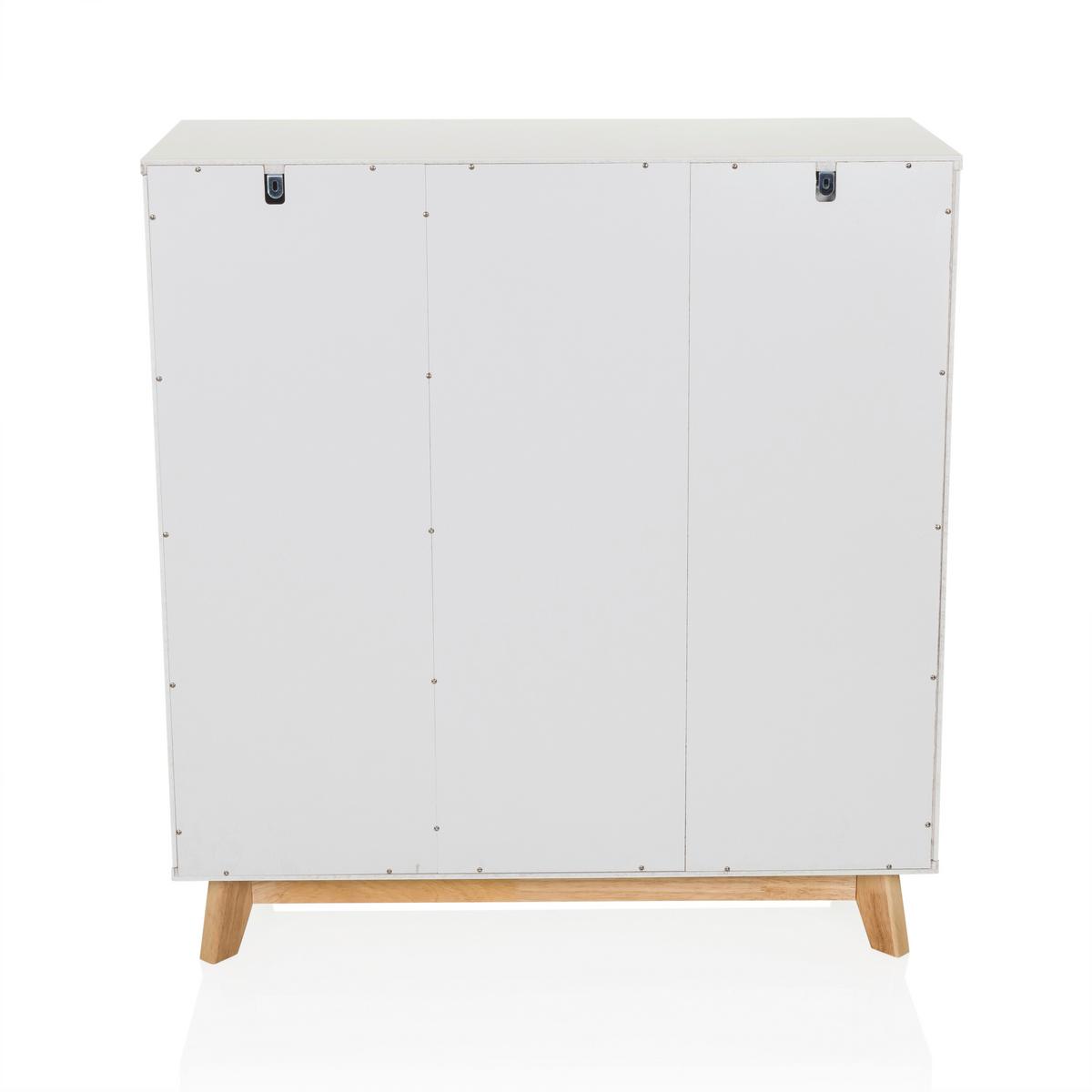 Kommode Estha Weiß B: 80 cm - Weiß, MODERN, Holzwerkstoff (80/85/34cm) - MID.YOU