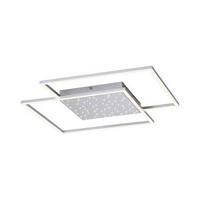 LED-Deckenleuchte YUKi L: 67 cm mit Sternenhimmel - Grau, Design, Metall (67/67/5cm) - Paul Neuhaus