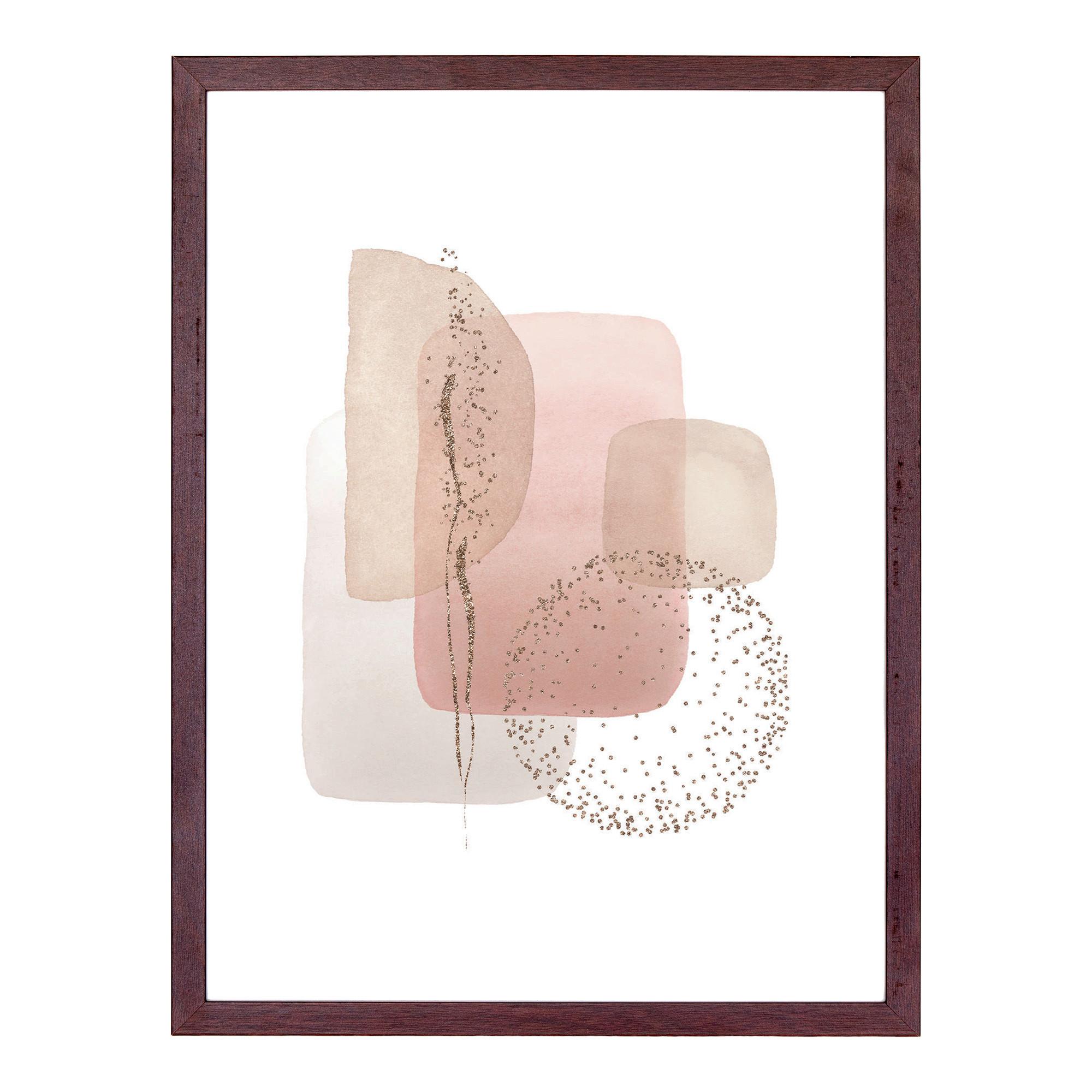 Bilderrahmenset Aspen Braun 3-Teilig - Braun, Design, Glas/Holz (21/30cm)