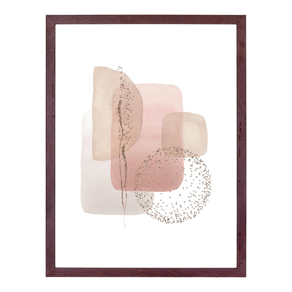 Bilderrahmenset Aspen Braun 3-Teilig - Braun, Design, Glas/Holz (21/30cm)