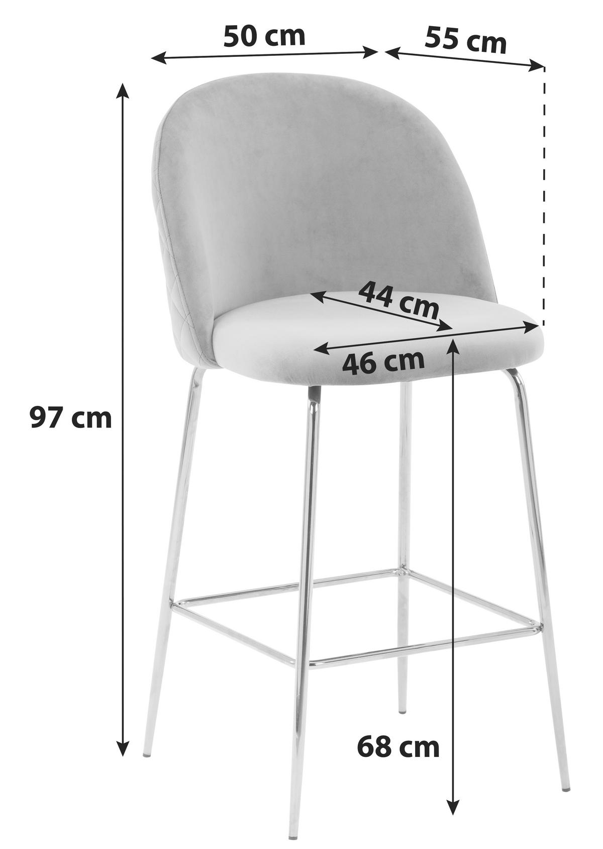 Bárszék Art Deco Bar *TOP ÁR* - arany/zöld, Modern, textil/fa (50/97/55cm) - Best Price