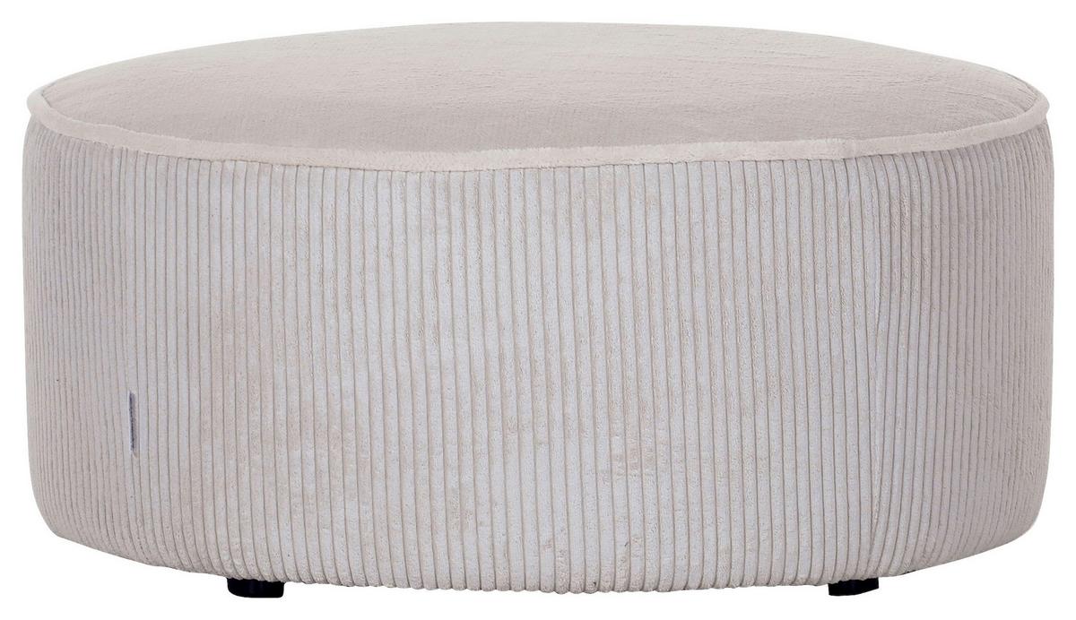 Hocker Borrby, Naturfarben D: 75 cm - Schwarz/Naturfarben, KONVENTIONELL, Textil (75/38cm) - MID.YOU