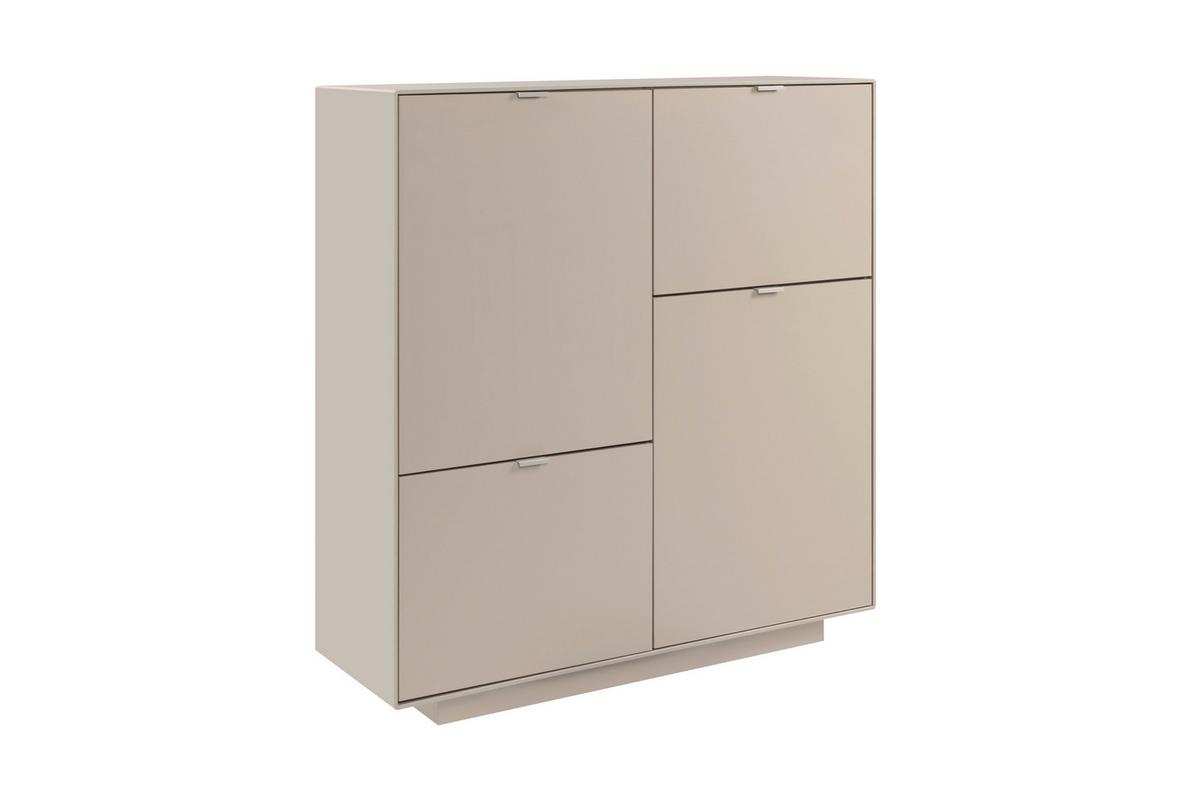 Kommode Sivas Sandfarben B: 107cm - Sandfarben, Design, Holzwerkstoff (107/115/37,5cm) - MID.YOU