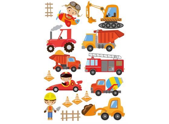 Nálepka Dekorační Fahrzeuge - oranžová/žlutá, umělá hmota (50/70/0,35cm) Nálepka Dekorační Fahrzeuge - oranžová/žlutá, umělá hmota (50/70/0,35cm)