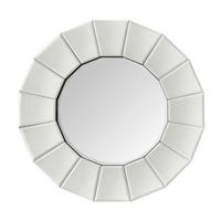 Nástenné zrkadlo strieborná - strieborná, Basics, kov/sklo (60/60/3cm)
