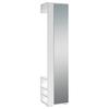 Garderobenschrank Ben B: 40cm Weiß - Weiß, MODERN, Glas/Holzwerkstoff (40/185/35cm) - MID.YOU