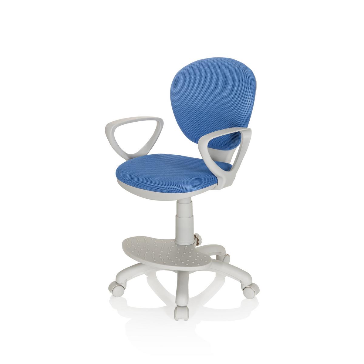 Jugenddrehstuhl Kid Colour Mit Armstützen Blau/Grau Bis 60 Kg - Blau/Grau, Basics, Kunststoff (53/83-95/51cm) - MID.YOU