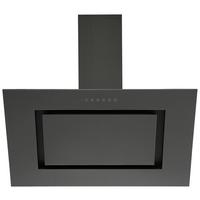 Kopffreihaube Respekta Nele Edelstahl Schwarz B: 90 Cm Led - Schwarz, Trend, Metall (90/84,1-122,1/37,2cm) - Respekta