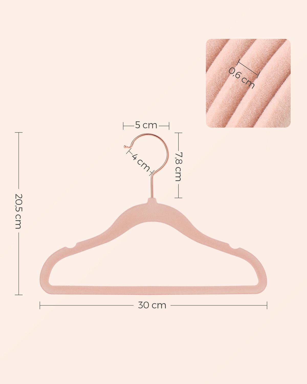 Kinderkleiderbügelset Hellrosa B: 30 Cm - Hellrosa, Basics, Kunststoff/Metall (30cm)