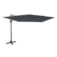 Ampelschirm grau/Anthrazit DM: 300 H:250 - Anthrazit/Grau, MODERN, Textil/Metall (300/250cm)