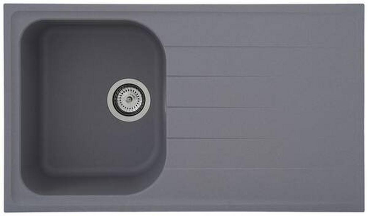 Spüle Respekta Stein Bxt: 86x50 cm - Grau, Trend, Stein (86/20,9/50cm) - Respekta