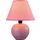 Tischleuchte Cindy - Altrosa, KONVENTIONELL, Keramik/Textil (18/23cm) - Ombra