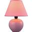 Tischleuchte Cindy - Altrosa, KONVENTIONELL, Keramik/Textil (18/23cm) - Ombra