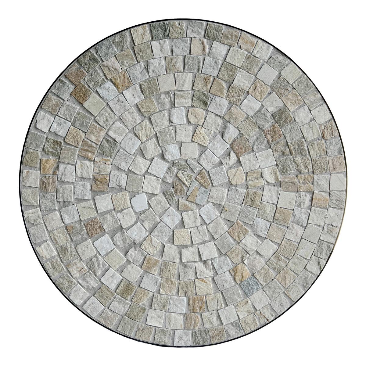 Gartenset Amelie Beige - Beige/Schwarz, Basics, Keramik/Metall (60/75cm) - Ambia Garden