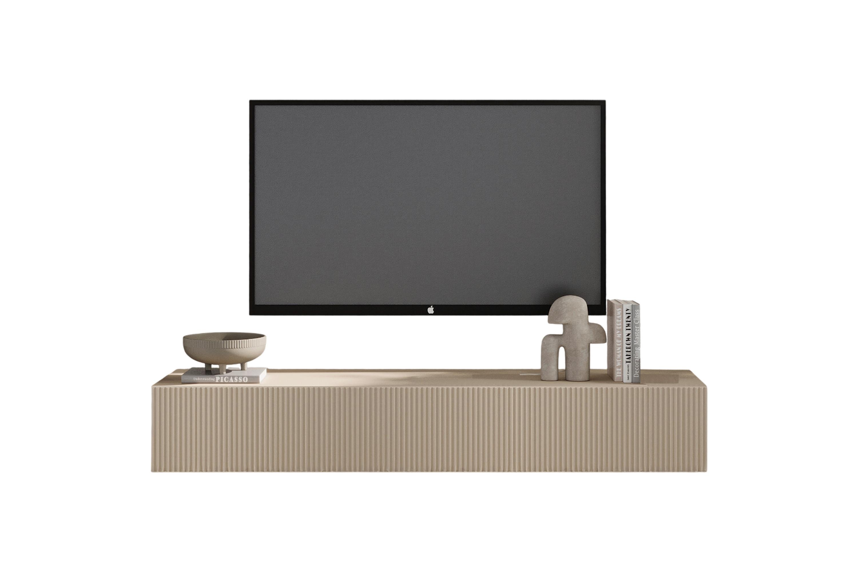 Lowboard Rio Kaschmir B: 160 Cm - Kaschmir, Design, Holzwerkstoff (160/29/30cm) - MID.YOU