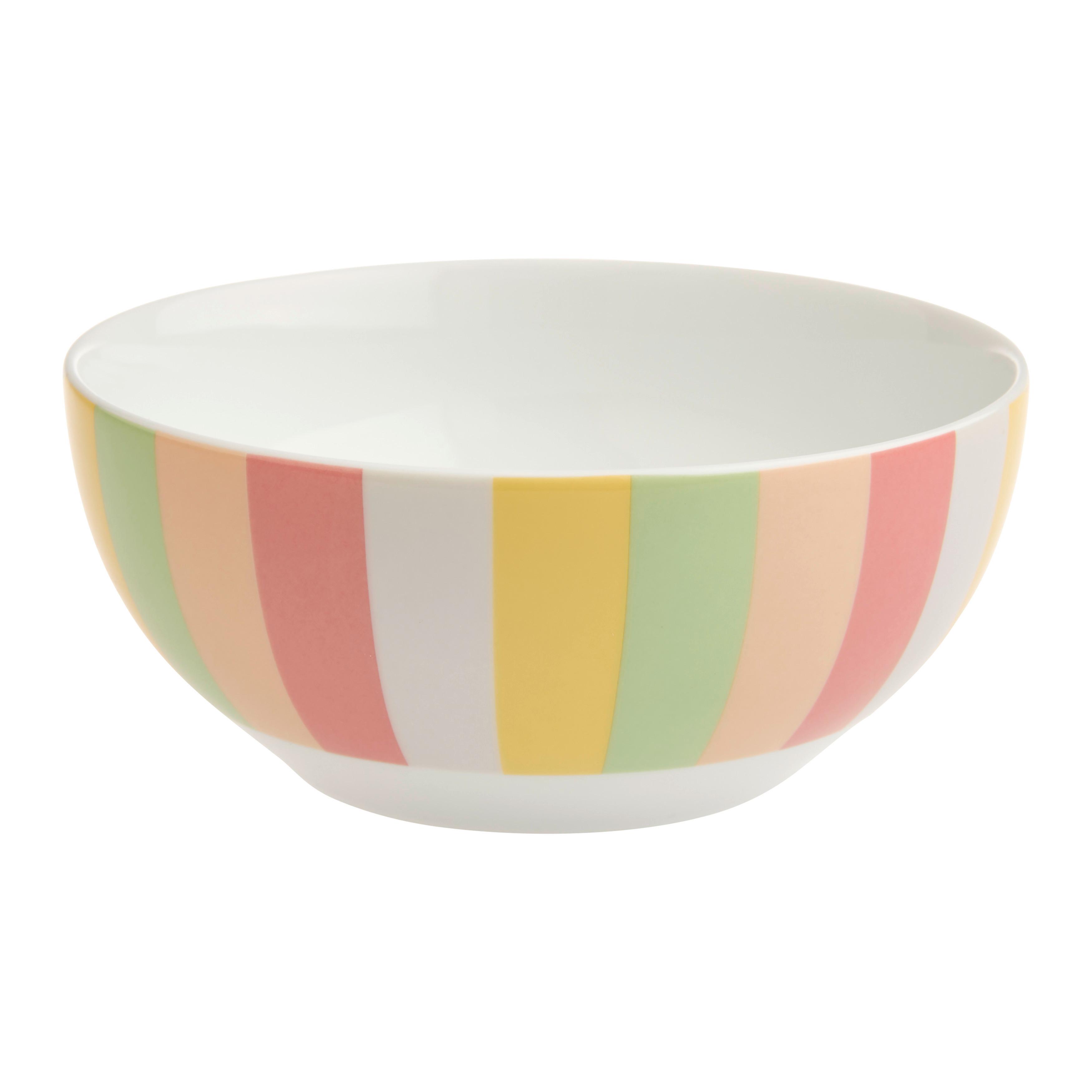 Miska na müsli CANDY COLORS - bílá/světle zelená, Moderní, keramika (15/6,5cm) - Mömax