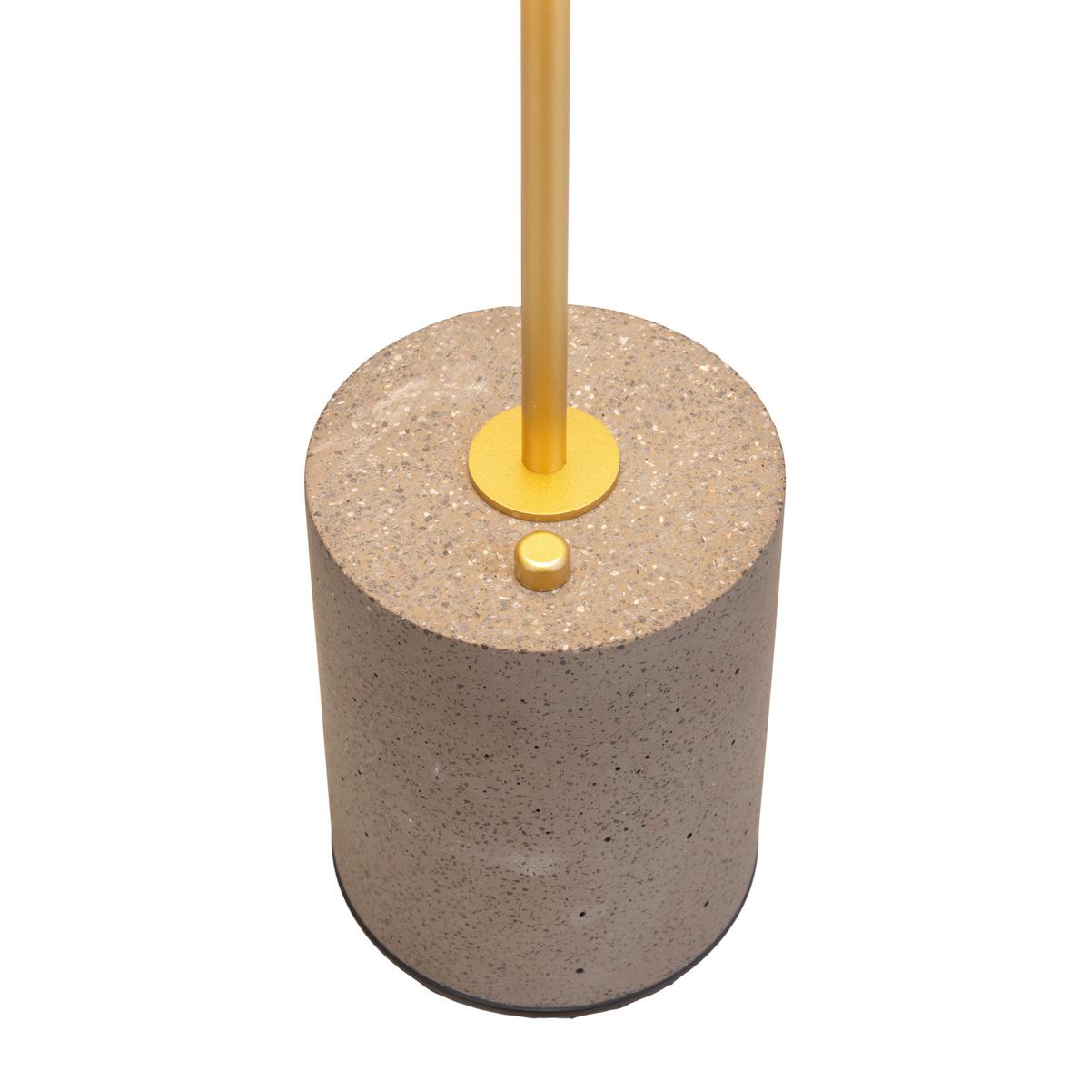 Akku-Tischleuchte 5306416 - Goldfarben/Grau, Design, Metall (15/30cm) - Näve