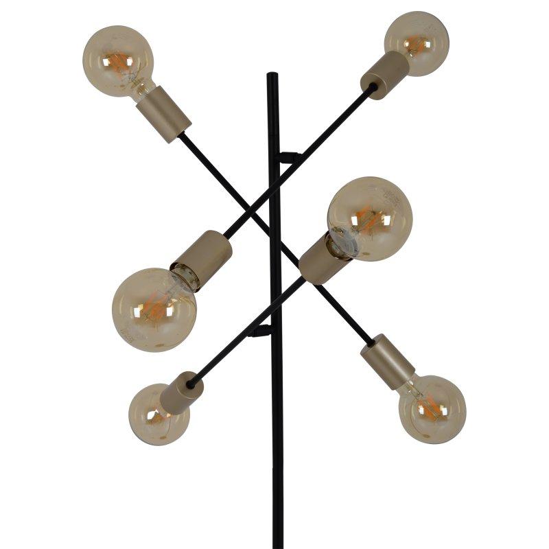 Zeitlose sechsflammige Stehlampe