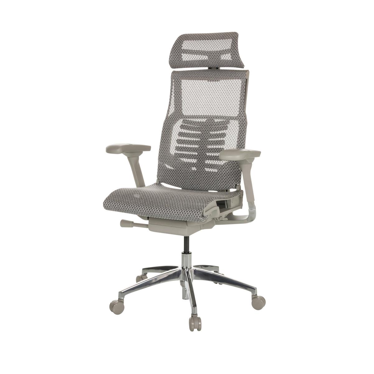 Drehstuhl Dynafit Ii G - Hellgrau/Alufarben, Basics, Kunststoff/Textil (67/119-135/60cm) - MID.YOU