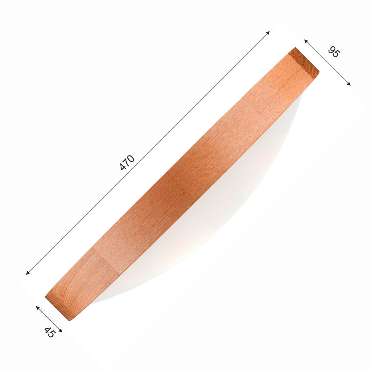 Deckenleuchte 41308 Anello - Alteiche, Natur, Holz (47/8cm)