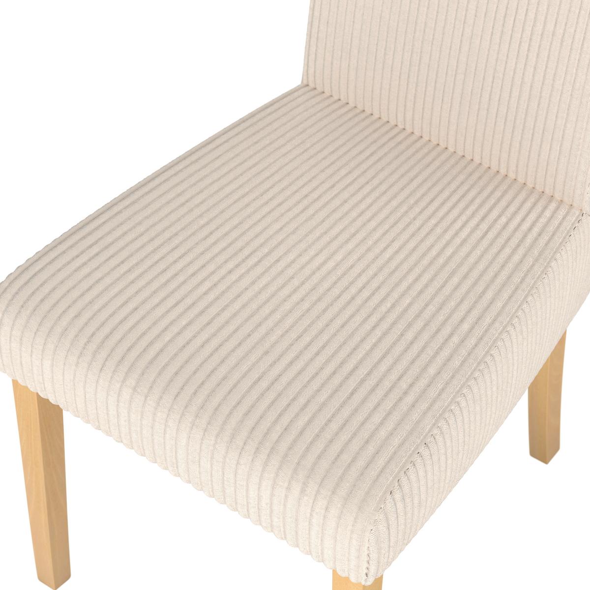 STUHL ROKO - Eichefarben/Beige, MODERN, Holz/Textil (46/101/62cm)