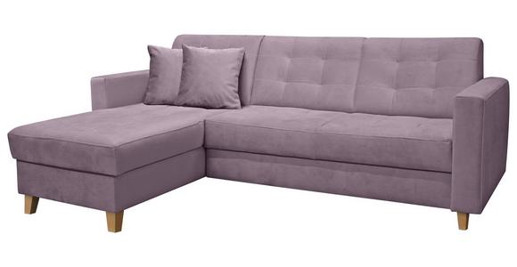 ECKSOFA Bergen - Flieder/Naturfarben, Design, Textil (231/160cm) - Luca Bessoni