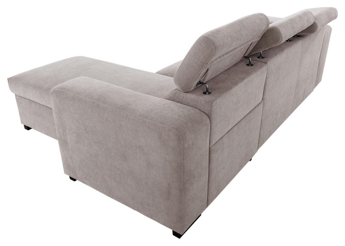 Ecksofa Sirius M grau, 251x165cm - Grau, KONVENTIONELL, Holz/Holzwerkstoff (251/165cm)
