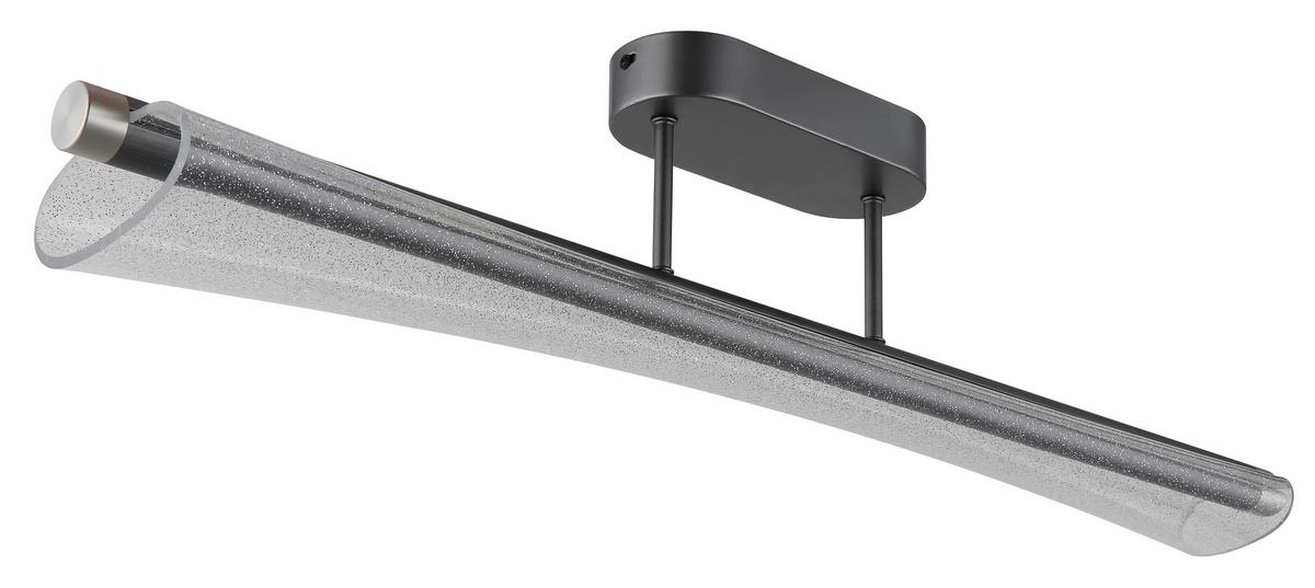 Led Mennyezeti Lámpa 68256d Malinda - nikkelszínű/antracit, Design, műanyag/fém (81/12/19cm) - Globo