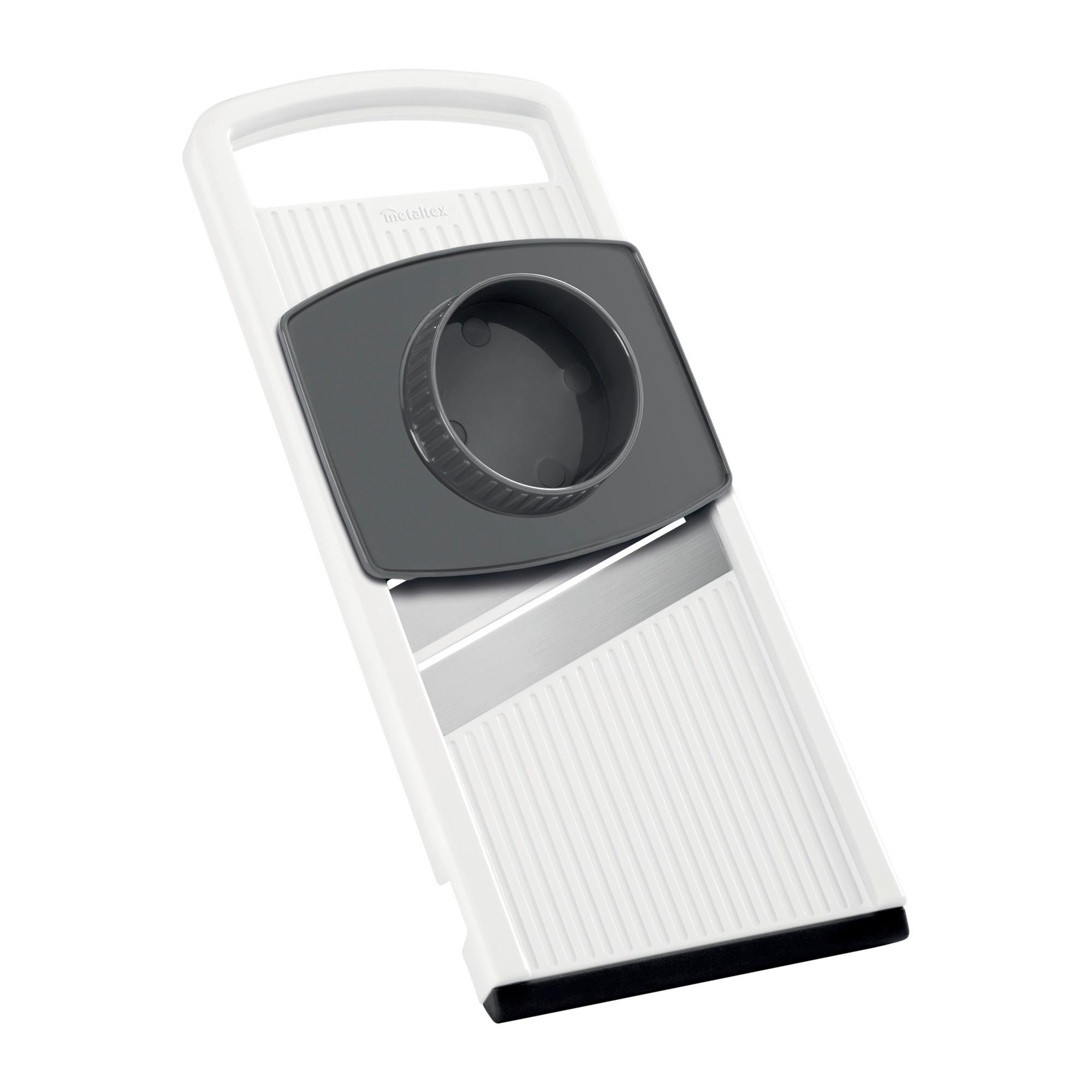 Gemüsehobel Manfred Bxhxt: Ca. 12x28,2x3,8 Cm - Anthrazit/Weiß, Basics, Kunststoff/Metall (12/28,2/3,8cm) - Metaltex