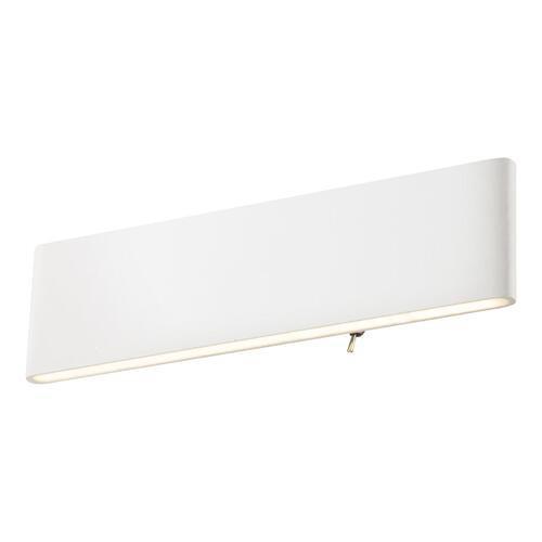 LED-Wandleuchte Siegfried Weiß - Weiß, Design, Kunststoff/Metall (29,5/3,5/8cm) - Globo