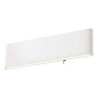 LED-Wandleuchte Siegfried Weiß - Weiß, Design, Kunststoff/Metall (29,5/3,5/8cm) - Globo